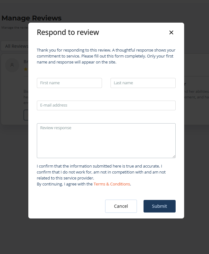 Respond to Review
